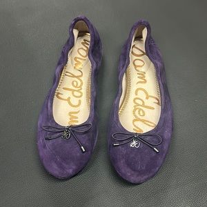 Sam Edelman Purple Suede Flats